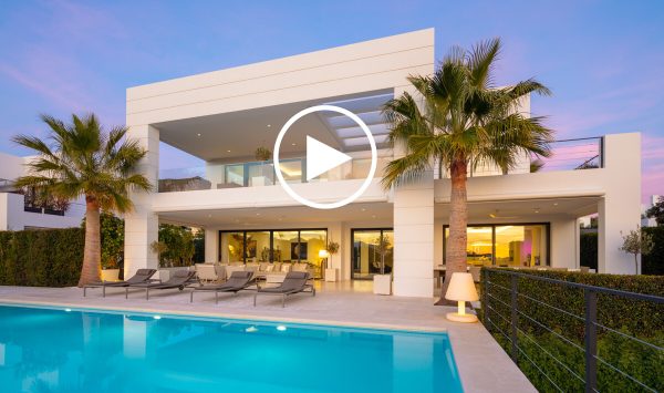 New Video - Vibrant 7-Bedroom Villa with Breathtaking Golf and Sea Views in the Exclusive Gated Community of Los Olivos, Nueva Andalucia